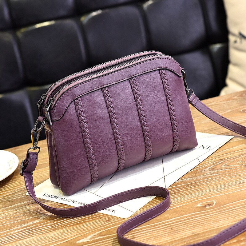 Frauen Schulter Taschen Neue Kleine Taschen Koreanische frauen Messenger Taschen frauen Taschen Shell Taschen: Vertical purple