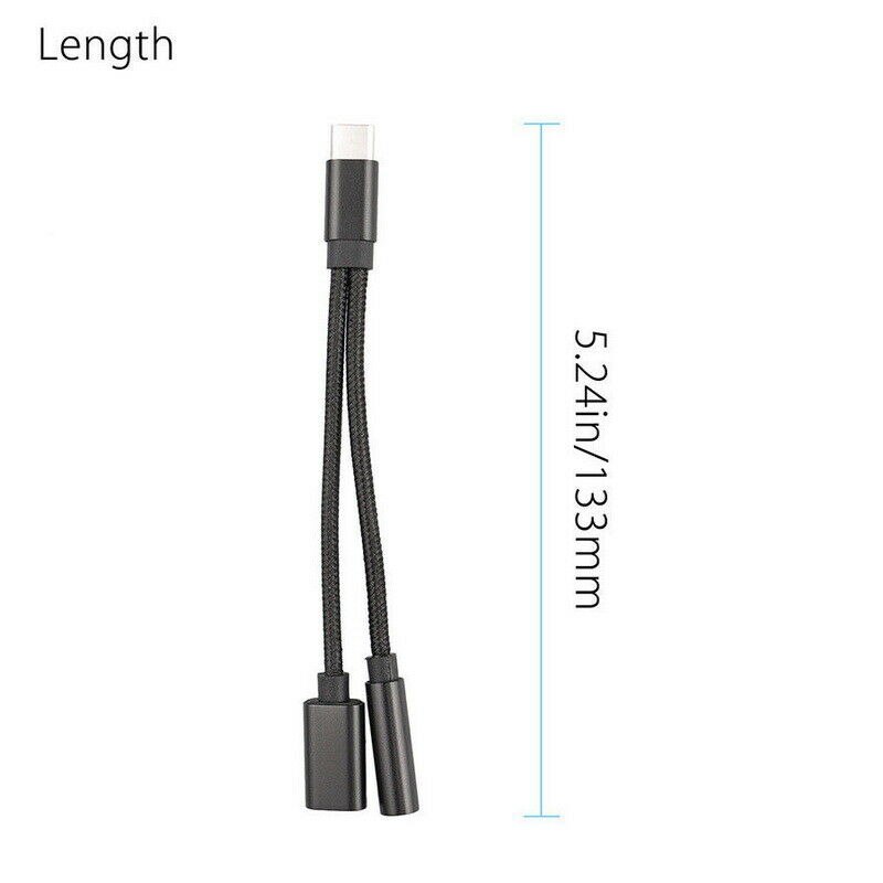 2 In 1 Audio Adapter Charging Earphone Cable For Mobile Phone Aux Jack Headset For Lighting 3.5 Mm To Headphone Splitter