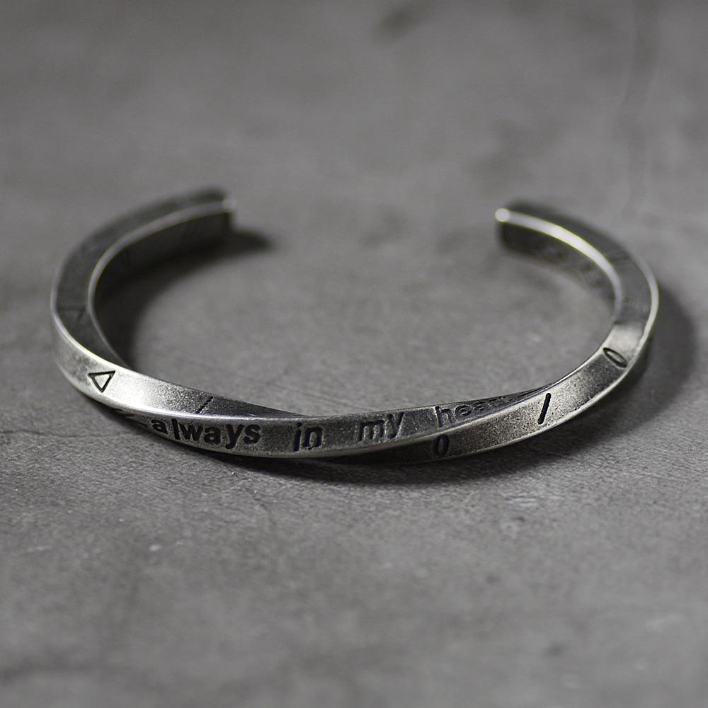 Couple en acier titane amour Viking Bracelet de guerre toujours dans mon coeur VIKING bracelet torsion Bracelet de manchette pour hommes bijoux