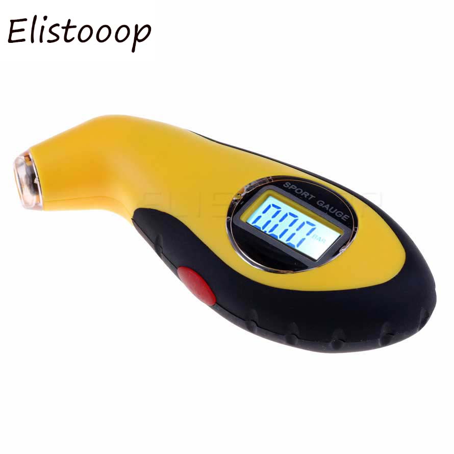 Digital Tire Gauge Tester Tool LCD Display Auto Vehicle Car Motorcycle Manometer Tire Tyre Air Pressure Gauge Tester: this style