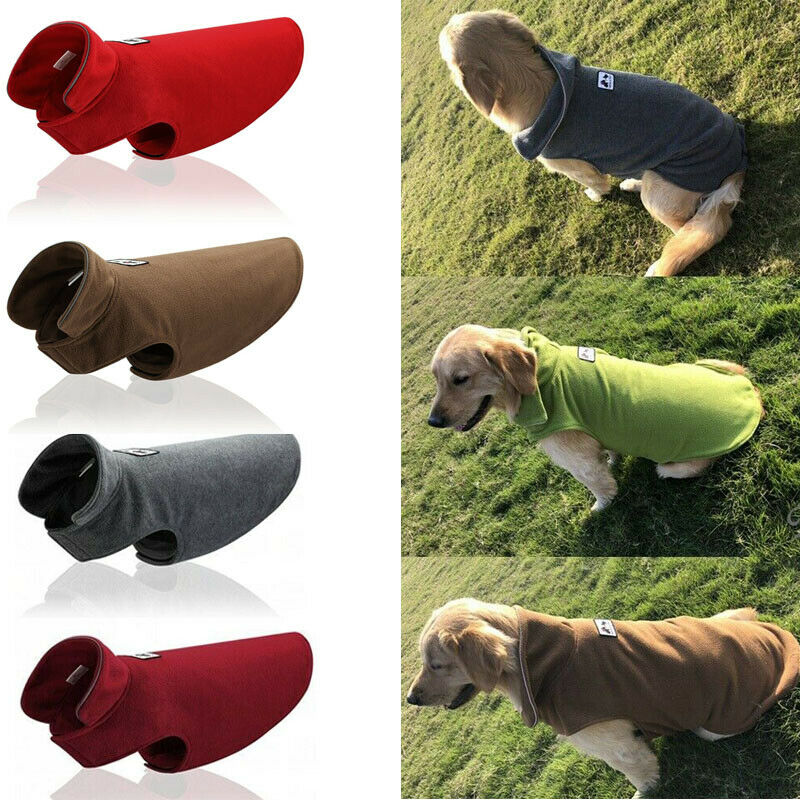 Dog Clothes Reflective Dog Jacket Small Big Dogs Soft Fleece Coats Autumn Winter Warm Dogs Pets Clothing