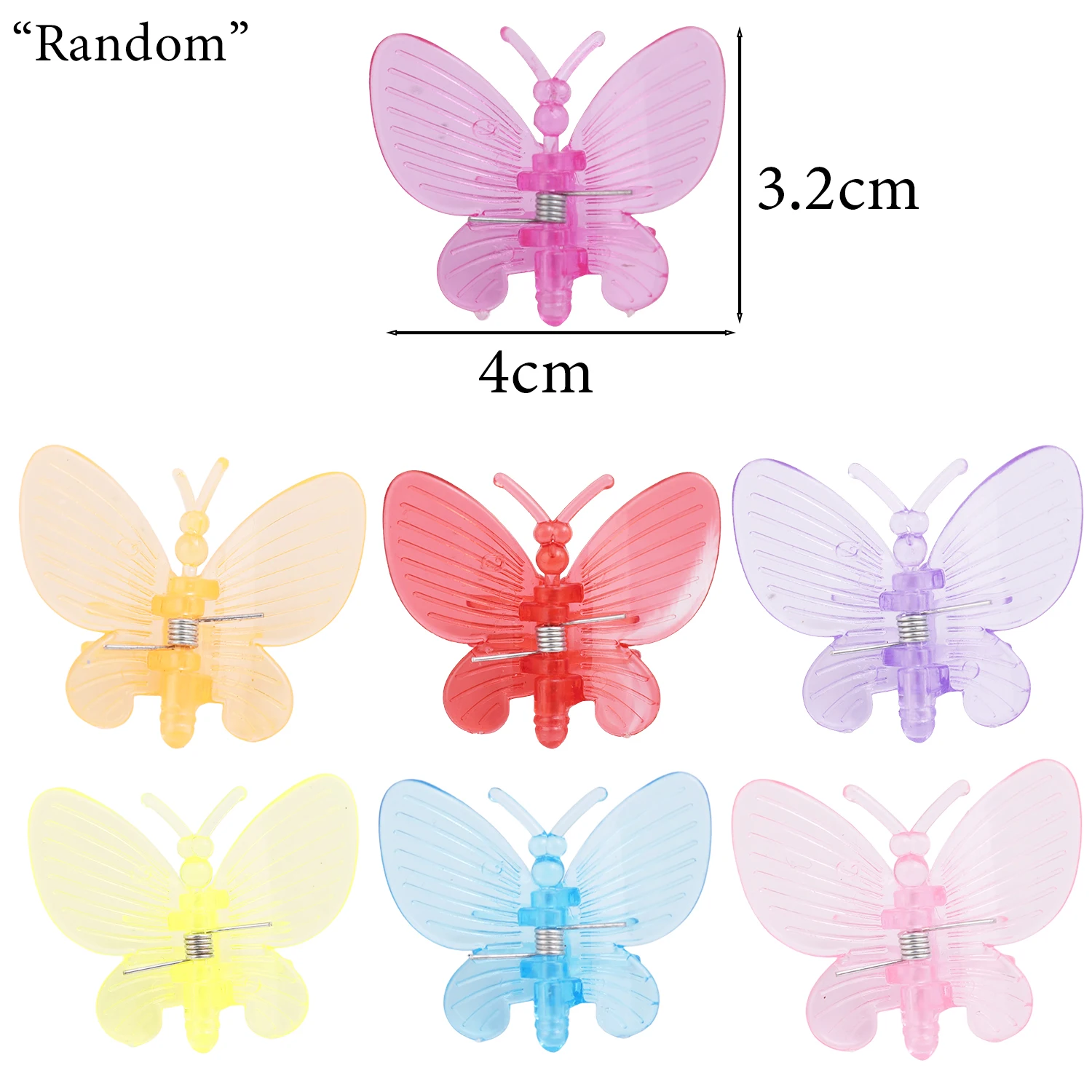 Pince à orchidée libellule papillon, 100/10 pièces, Clips pour plantes de jardin, vigne grimpante, Support fixe, Clip en plastique, décoration de jardin bonsaï: 4XL / Beige
