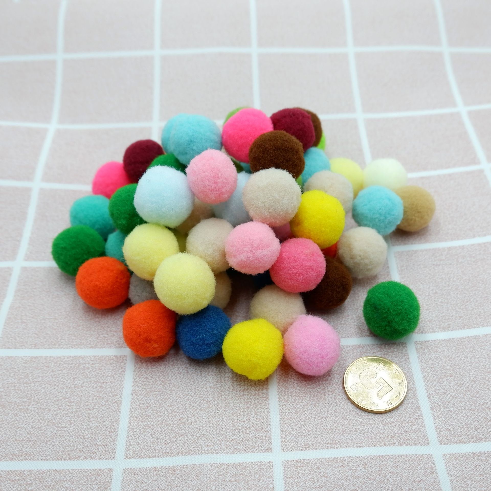 Home Decoration 500Pcs 8mm Pompoms Soft Pom Poms Fur Ball Arts Toys Crafts DIY Apparel Sewing Fabric Supplies FPJXZ146