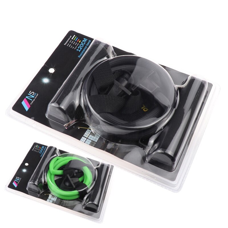 Resistance Exercise Band with Handles Bands Strength Training Cushioned Foam Handles: Legs Ankle Straps