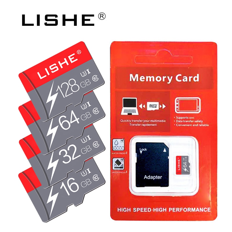 Hoge snelheid Tarjeta SD TF card C10 32gb 64gb rode micro sd cartao de memoria 16gb 8gb 128gb voor gopro & smartphone & tablet