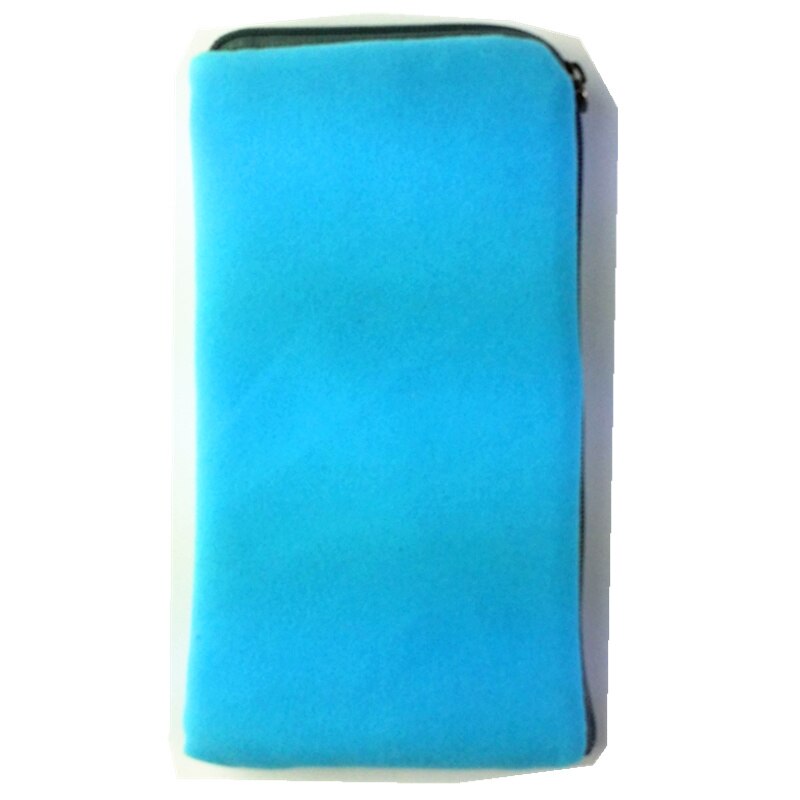 FSSOBOTLUN, 5 Colori, per Huawei Godere di 10 s/Nova 5z/Compagno di 30 pro/Godere di 10, Più 6.0-6.5" cassa Del Sacchetto Del Sacchetto Del Telefono della chiusura lampo Morbido di Flanella: Blu