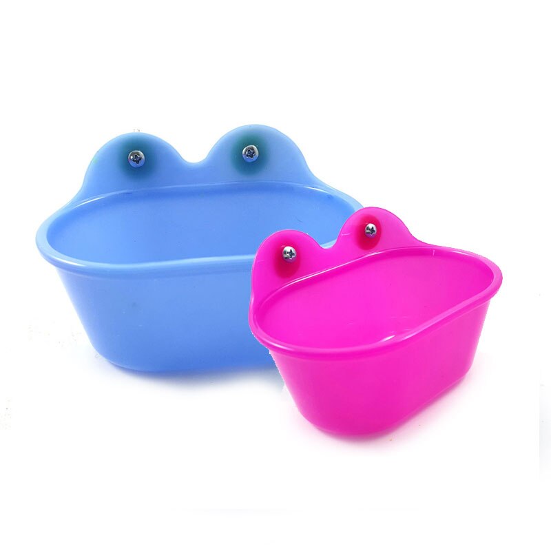Ensfarvet med spejl kæledyr små fugle legetøj papegøje badekar med spejl bad brusebad rengøringsskål giftfri holdbar kæledyrsforsyning: Uden spejl