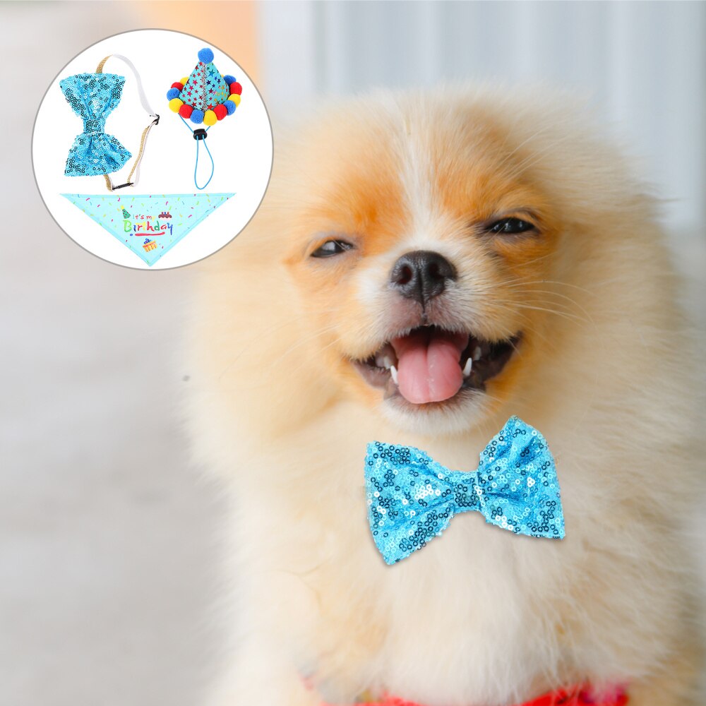 1 Set Huisdier Verjaardag Hond Cap Kraag Sjaal Kit Duurzaam Delicate Hond Sjaal Pet Accessoires Pet Supplies Voor Party hond