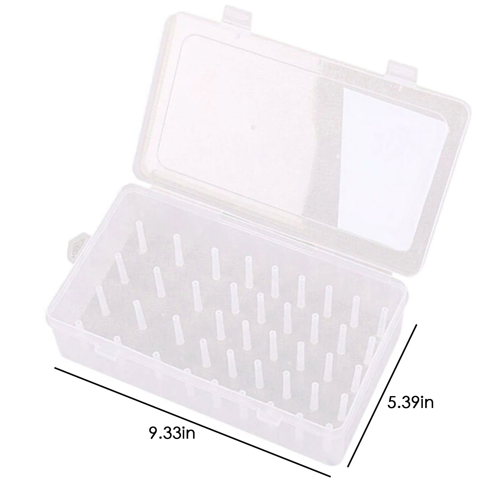 Plastic Large Transparent Wire Box Household Wire Organizing Box Empty Sew Threads Box Sewing Yarn Spools Container Storage Case