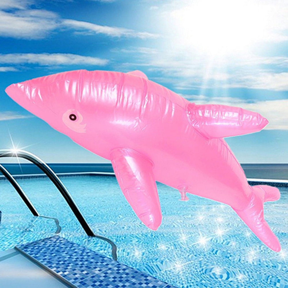 SchöNe 50cm Aufblasbare Delfin Fisch Strand Schwimmen Schwimmbad Party freundlicher Spielzeug freundlicher Für Party Geburtstag Strand Deko zufällige Farbe