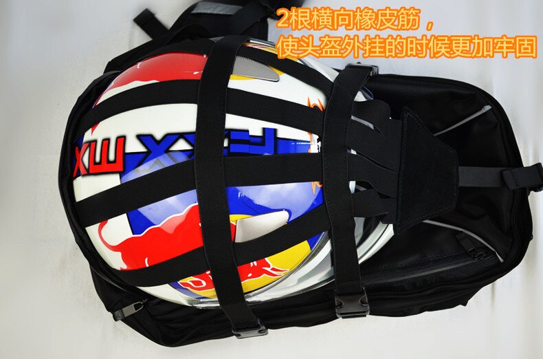 Motorcycle helmet bag Cycling motorbike backpack helmet bag Reflective waterproof Luggage tail bag High capacity Top cases