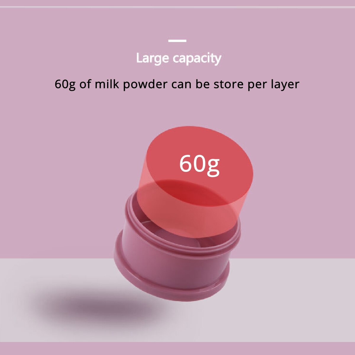 4 layer Cute Style Portable Baby Food Storage Box Essential Cereal Cartoon Milk Powder Boxes Toddle Kids Formula Milk Container