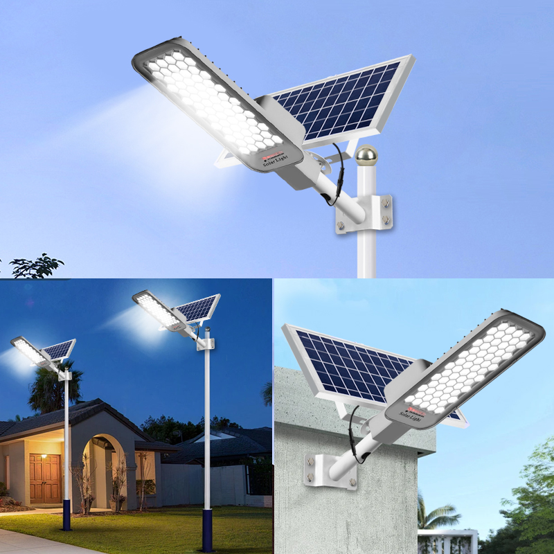 Straatlantaarn op zonne-energie Buiten Schemering tot zonsopgang Zonne-verlichting Buiten met en afstandsbediening Zonne-parkeerplaatsverlichting voor binnenplaats