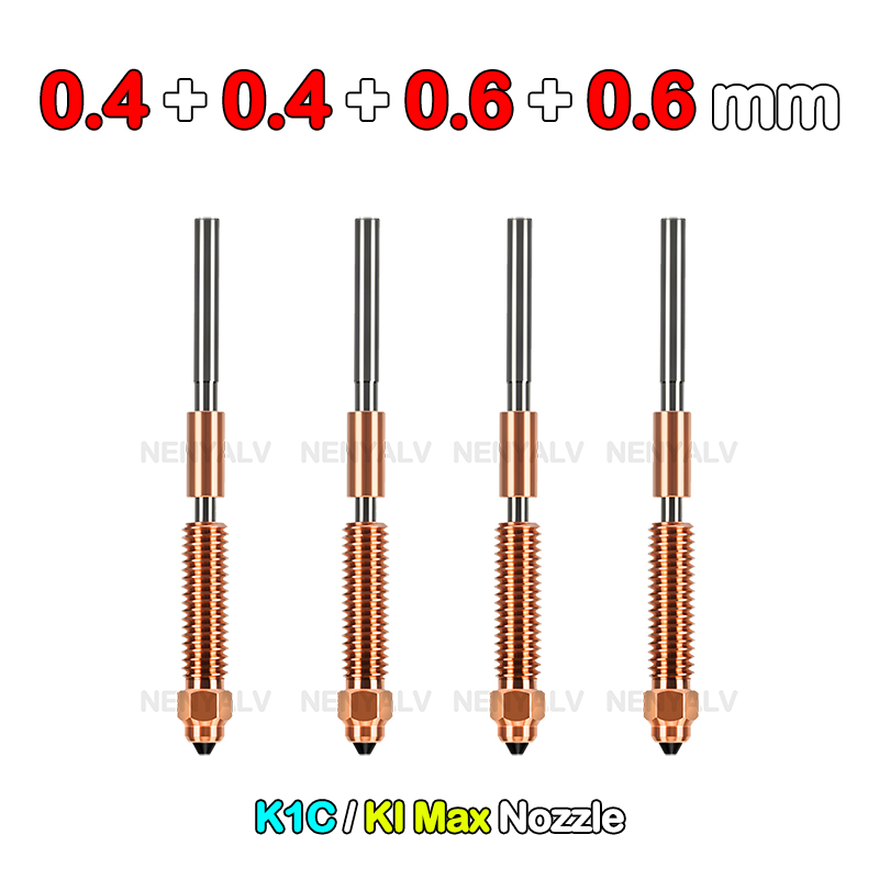 For Creality K1C / k1 Max Hotend Ceramic Heating Block Kit 3D Printer Parts Quick-Swap Nozzle Kit Heat Break Resistance Hotend