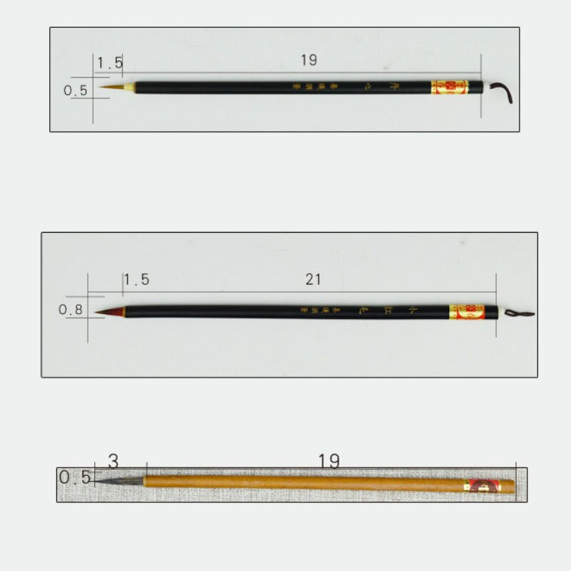 Chinese Painting Brush Set Meticulous Painting White Drawing Watercolor Painting Chinese Calligraphy Brush Pen Painting Supplies
