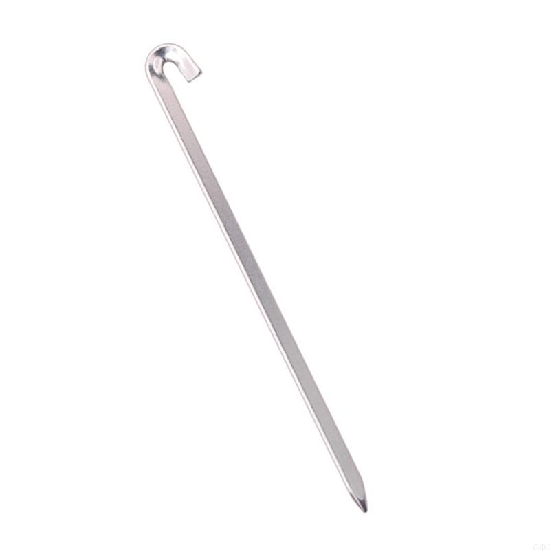 C4DE Long Tent Peg Aluminum Alloy Tent Stakes Peg Camping Tent Hook Ground Anchors Outdoor Canopy Stake Camping Accessories
