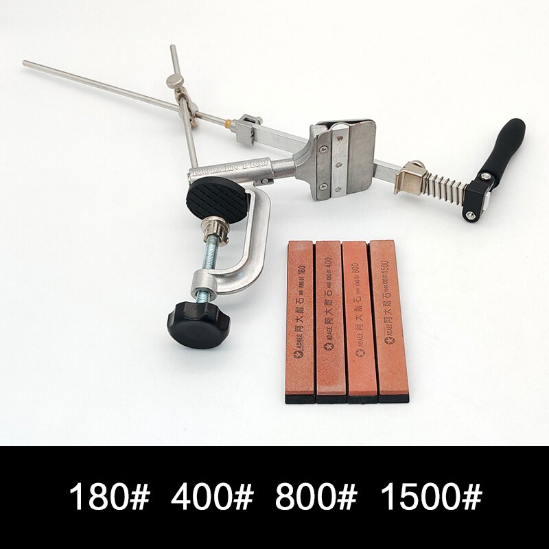 ruixin Pro Knife Sharpening System full fixed angle sharpener Diamond Whetstone flip multifunction Sharpener Knife Blade: Set B