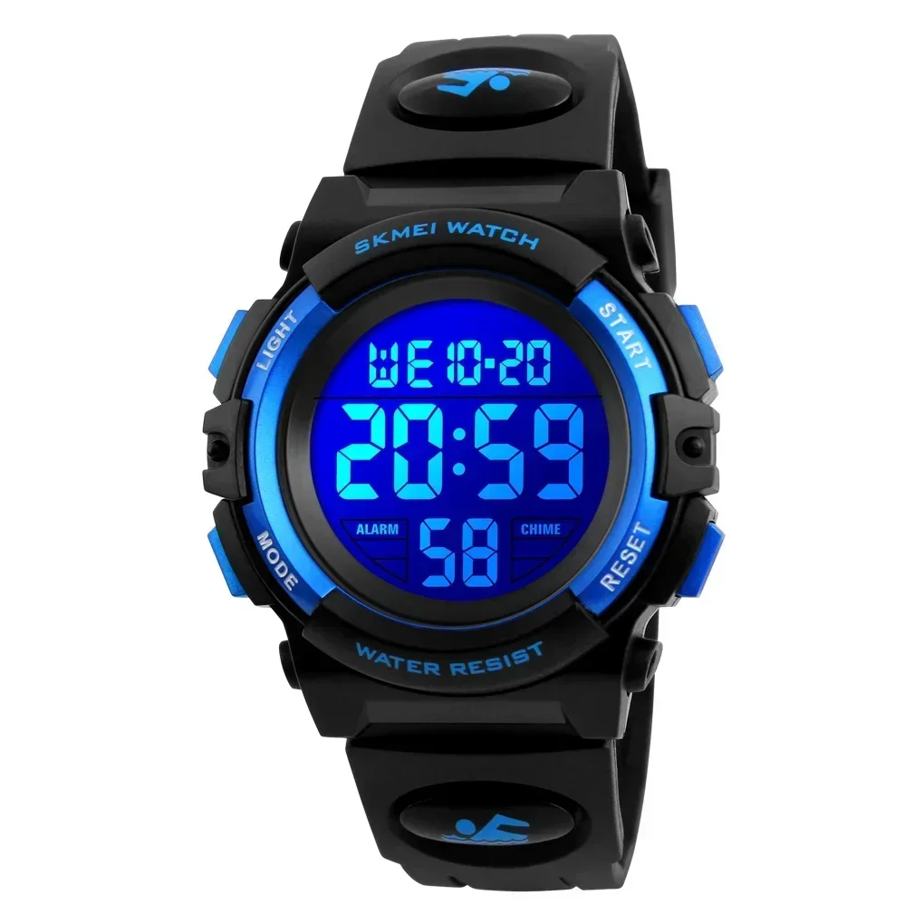 Skmei 1266 Kinderuhr Jungen und Mädchen Wecker Timing Digital 5Bar Wasserdicht Kinder LED-Uhren 1258 1689 1999