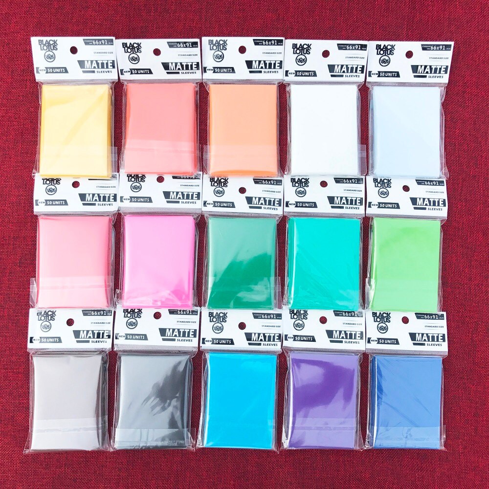 100 PCS/LOT Color Matte Cards Sleeves, mtg cards sleeves ,66x91mm,to protect and manege your cards,15 color can be available