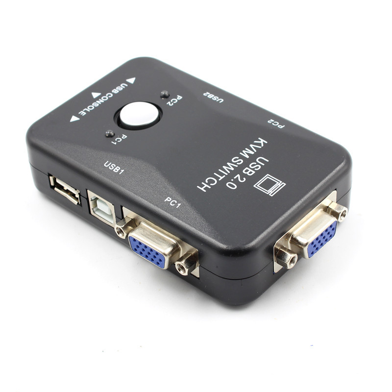 Switch USB VGA 2 Ordinateurs Commutateur KVM 2 Ports USB VGA - Partage Clavier, Souris, Moniteur Entre 2 PC - Plug & Play, Pas D'Alimentation Externe Switch USB VGA 2 Ordinateurs Commutateur KVM 2 Ports USB VGA - Partage Clavier, Souris, Moniteur Entre 2 PC - Plug & Play, Pas D'Alimentation Externe