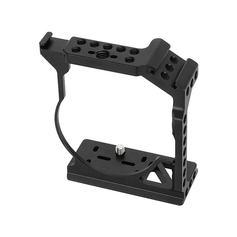HDRIG demi-caméra Cage avec 2 supports de chaussures sur le dessus et plusieurs fils 1/4 "-20/Anti-torsion 1/4"-20 support femelle pour Canon EOS R7