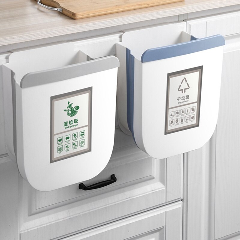 -Kitchen Trash Bin Recycling Bin Separation Zero Waste Sorting Collection Bin Mini Trash Bin