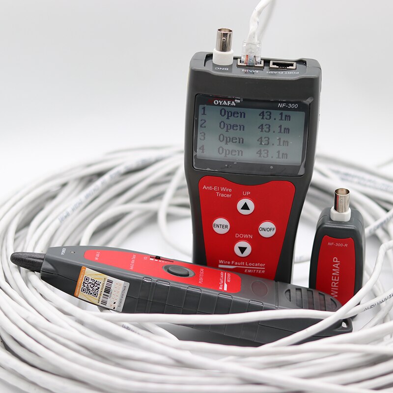 NOFAYA NF-300 Lan tester RJ45 LCD cable tester Network monitoring wire tracker without noise Anti-Interference NF_300