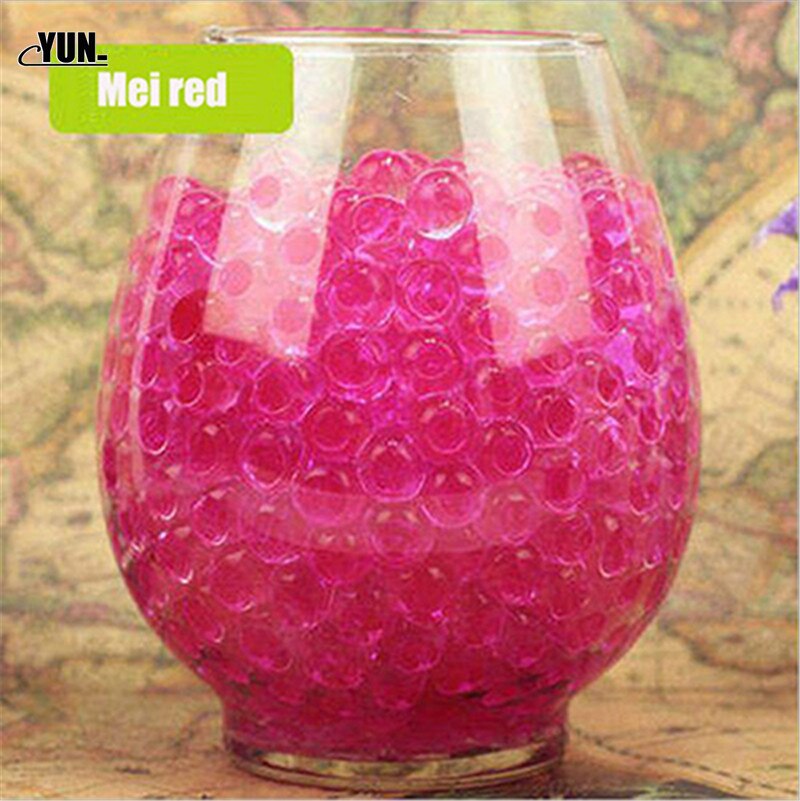 5000PCS Pearl Shaped Hydrogel Crystal Soil Water Beads Bio Gel Mud Grow Magic Jelly Balls Orbiz ForHome Wedding Decor 6D