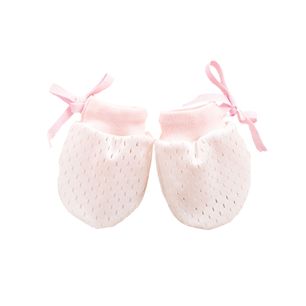 1Pair Accessories Protection Face Breathable Mesh Anti Scratching Newborn Mittens Adjustable Baby Gloves Summer Girl Soft