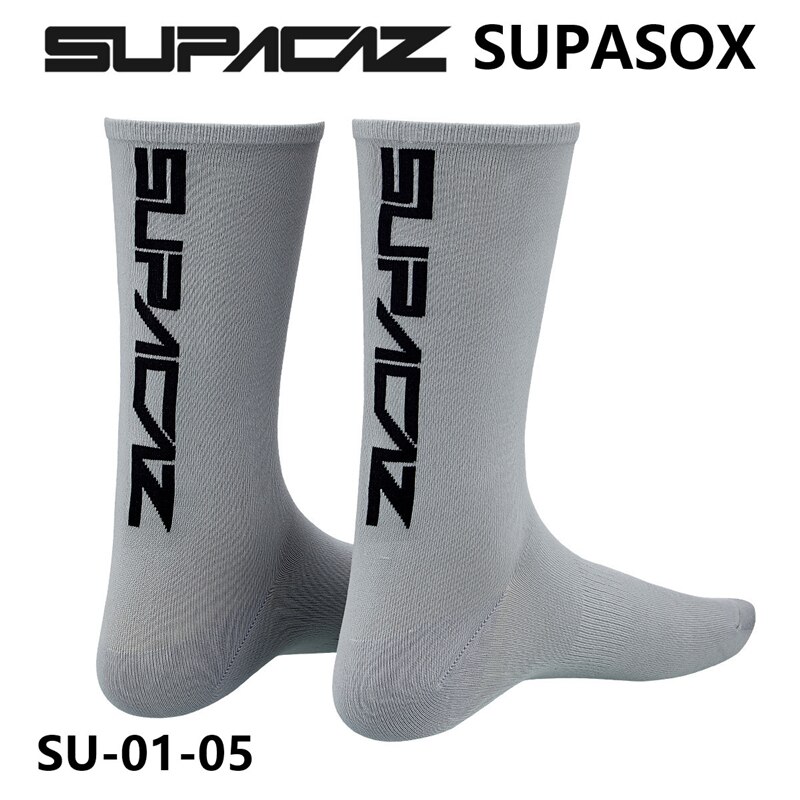 SUPACAZ-SUPASOX skarpety oddychające Outdoor Sport kolarstwo skarpety do jazdy bieganie wspinaczka Camping skarpetki koszykarskie: grey