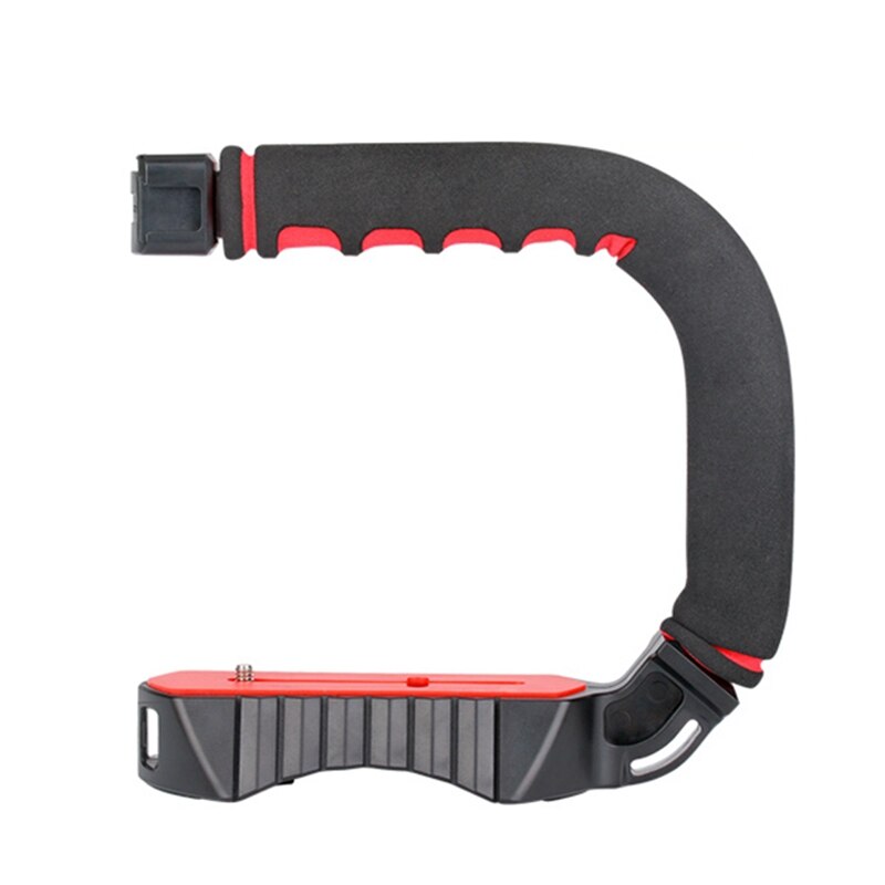 Ulanzi u-grip triple cold sko mount stabilizer handle grep rig fotostudio sett med mikrofon for dslr nikon canon smarttelefon