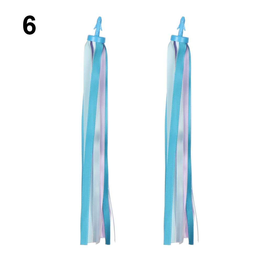 2Pcs 14cm Colorful Bike Cycling Tricycle Handlebar Tassels Kids Streamers Tassel Outdoor Sports Bike Decoration Accessories: 6