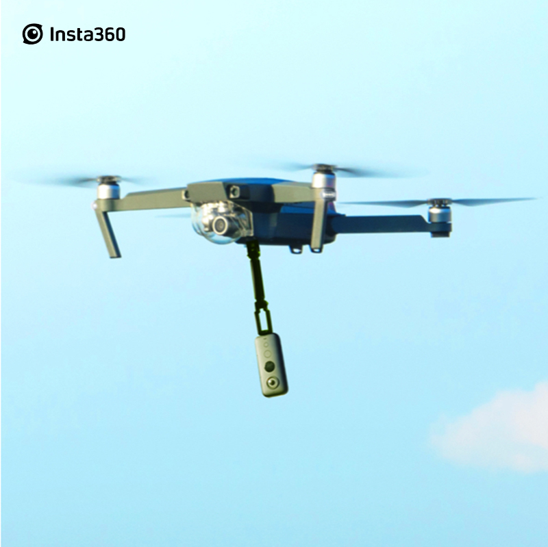 Insta 360 one x & one mavic pro drone hang mount top mount mavic air mavic 2 bundt til insta 360 en x og en