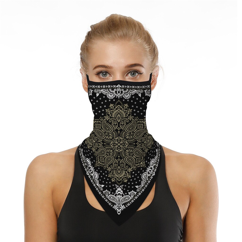 4% Outdoor Print Seamless Ear Scarf Sports Scarf Neck Tube Face Dust Riding Bike Face Face Cover Scarves Face Dust Face Shield: D