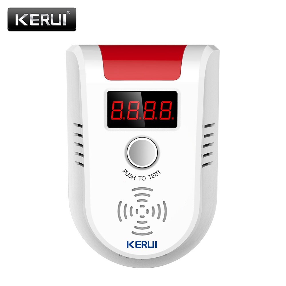 KERUI, Kit de bricolaje, W2 sistema de alarma WIFI/GSM 2,4 pulgadas Touch Panel seguridad Detector de movimiento, Sensor de puerta Buglar sistema de alarma: GD13 gas sensor