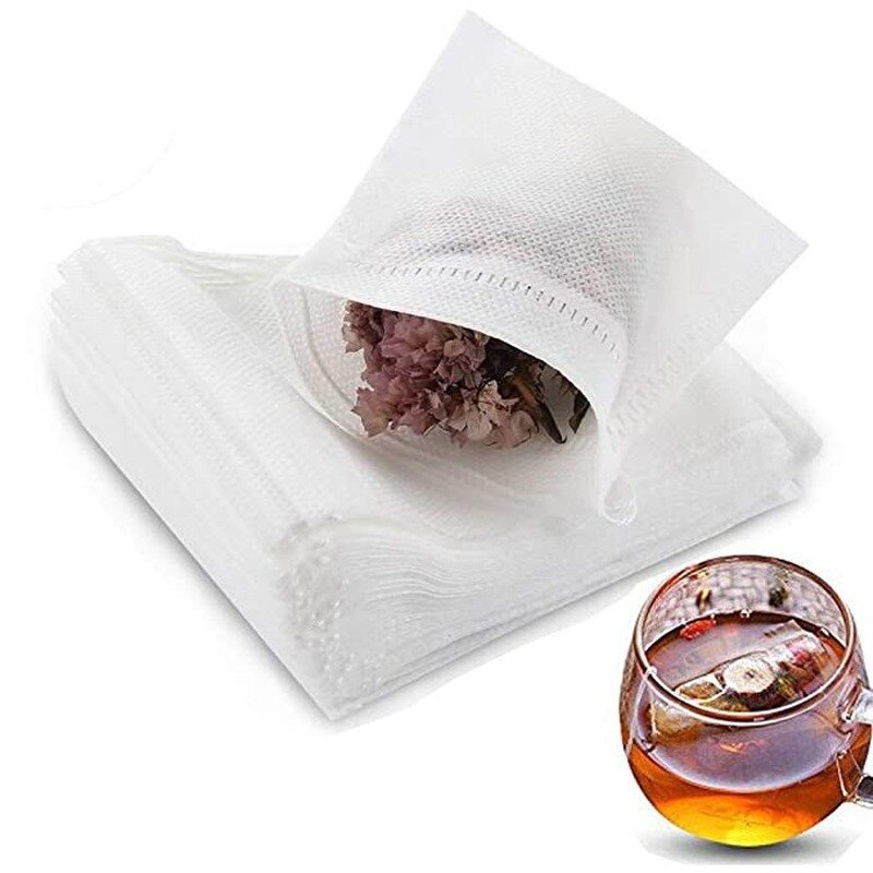Tea Drawstring Tea Bags 50Pcs/Lot Empty Scented Drawstring Pouch ... – Grandado