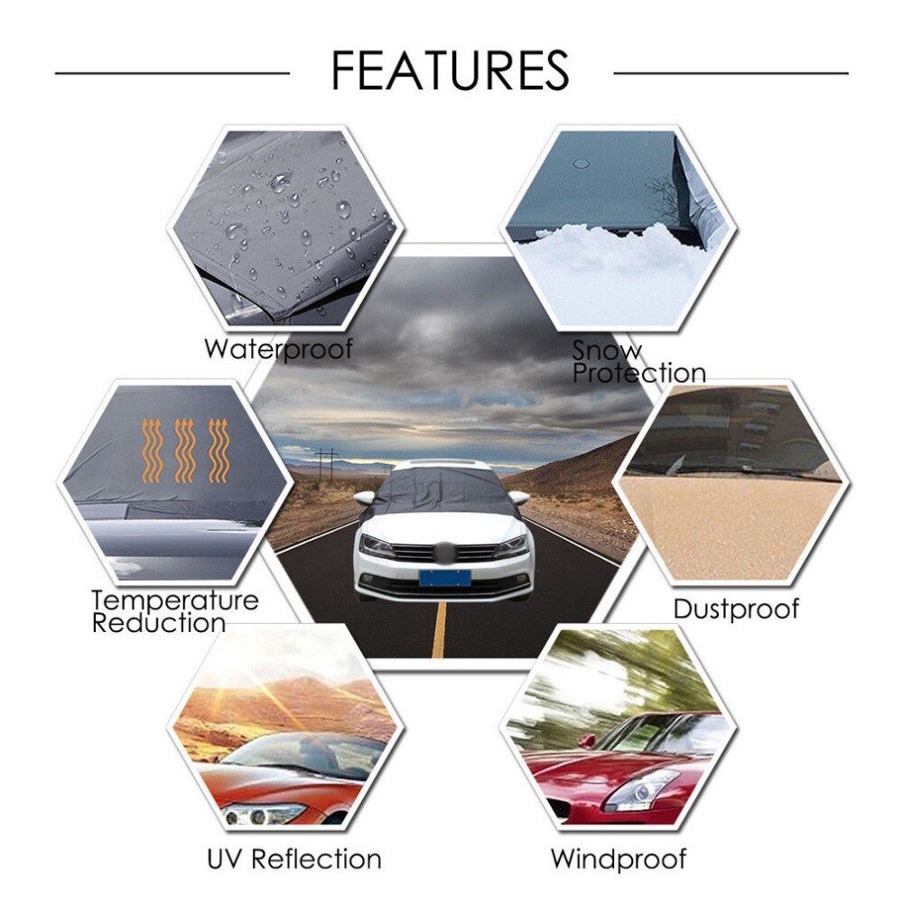 70X150 CM nowa osłona przedniej szyby samochodu ciepła osłona przed słońcem robić samochodu pełna ochrona osłona na szybę przednią śnieg lód słońce kurz mróz ochraniacz