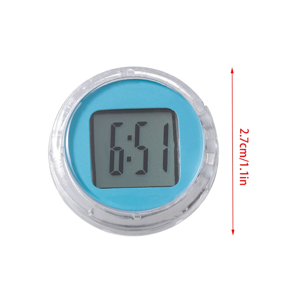 Mini relojes para motocicleta, reloj Digital resistente al agua con soporte para motocicleta, estilismo para coche, 1 ud.