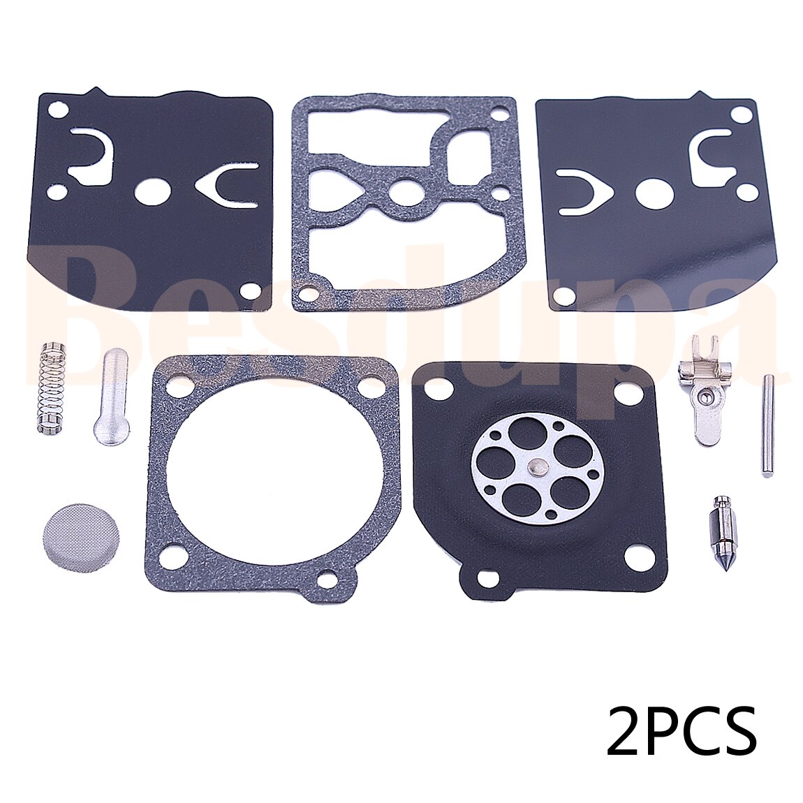 Conjunto de reconstrucción de carburador Junta diafragma RB-39 para McCulloch Castor ansioso , , , 2116 35cc 32cc motosierra motores carbohidratos