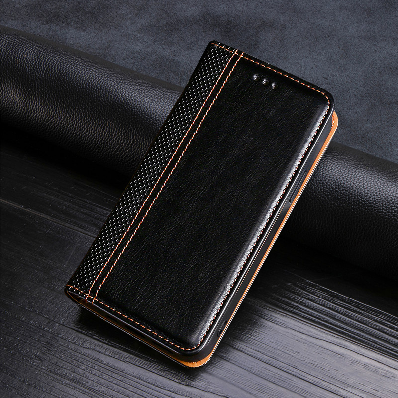 Voor Sony Xperia 5 Iii Flip Case Cover Luxe Lederen Fundas Voor Sony Xperia 5 Iii Case Back Skin Pouch coque Zakken Capa Portemonnee: Black(5)