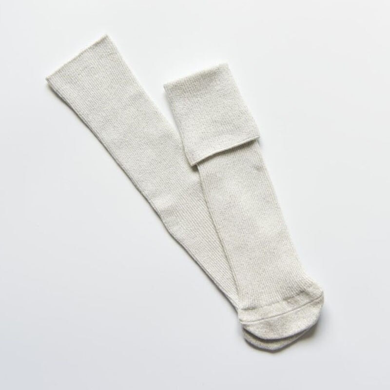 Meias para bebê com glitter, 1 par de meias longas e altas para meninas