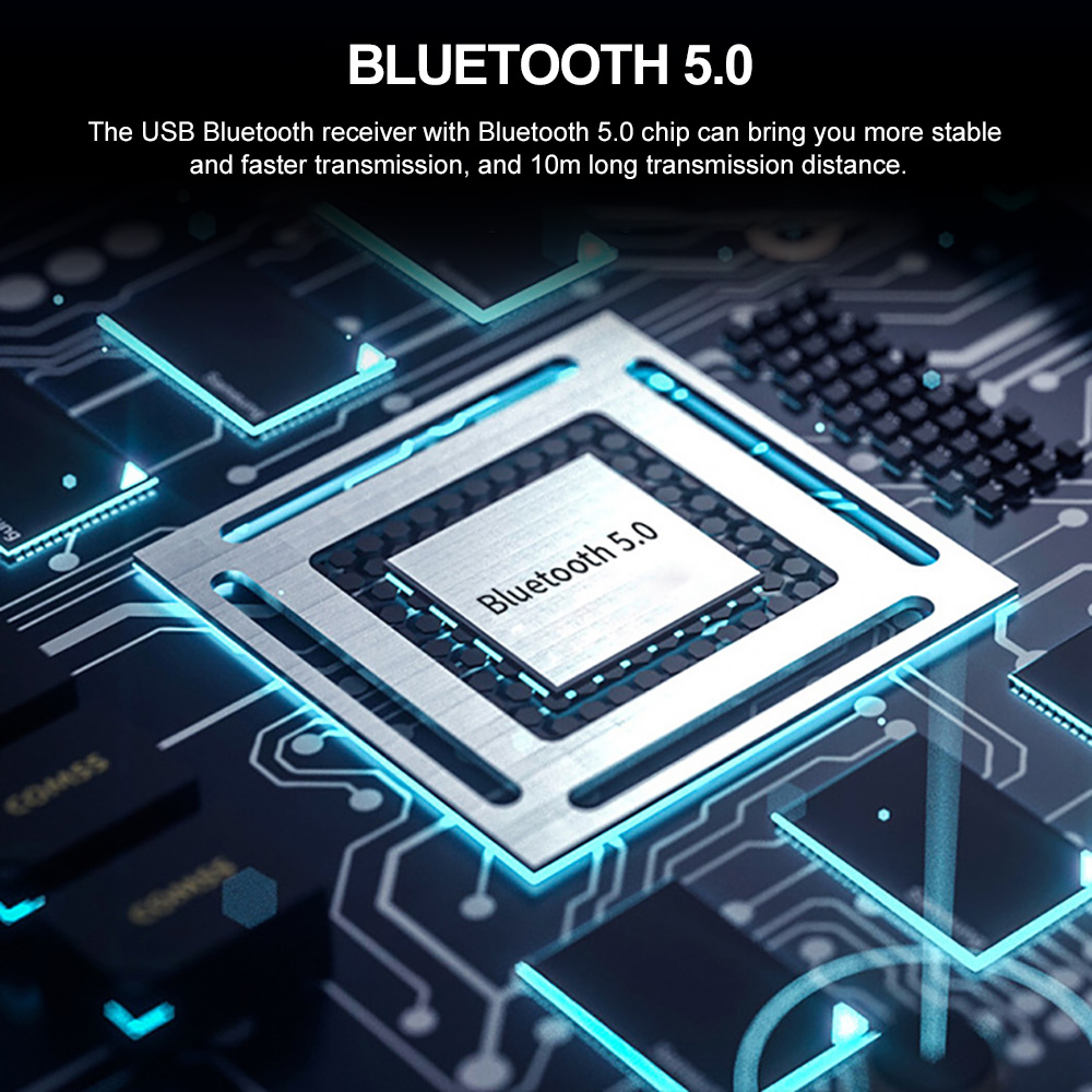 USB Bluetooth 5.0 Transmitter Receiver Stereo Bluetooth RCA USB 3.5mm AUX For TV PC Headphones Home Stereo Car HIFI Audio