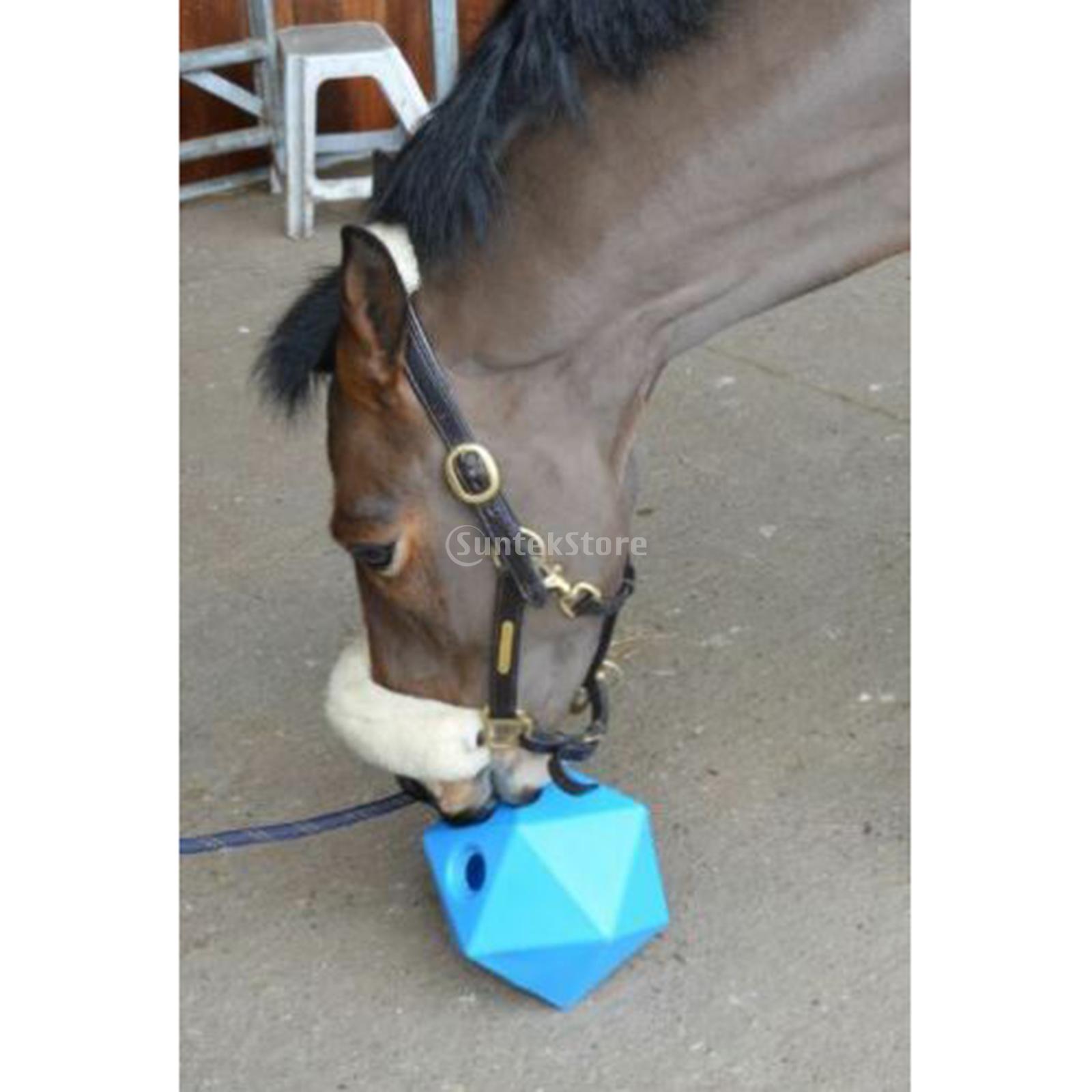 Fun 9" Horse Treat Ball Feeder Toy for Horse Stable Stall Rest Boredom Stress Training Yard Toy Horse Feeding Supplies
