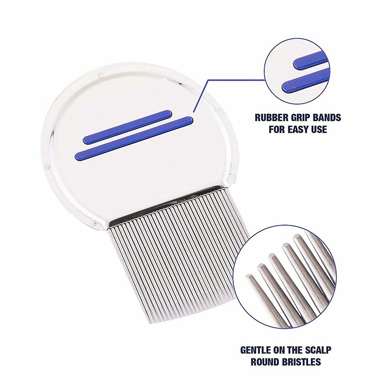 1Pcs Stainless Steel Metal Terminator Lice Comb Density Teeth Remove Nits Comb Nit Free Kids Hair Rid Headlice Comb Hair Tool