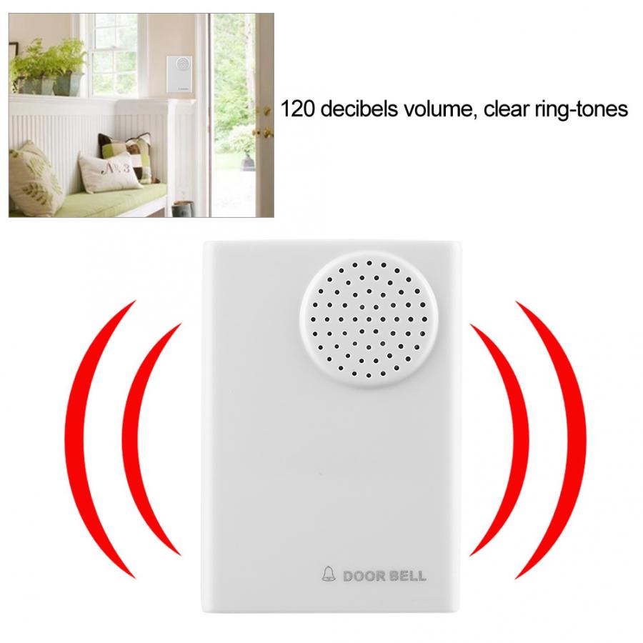 Carillon de sonnette filaire 12V blanc | Pour le bureau, sécurité, système de contrôle d'accès à domicile