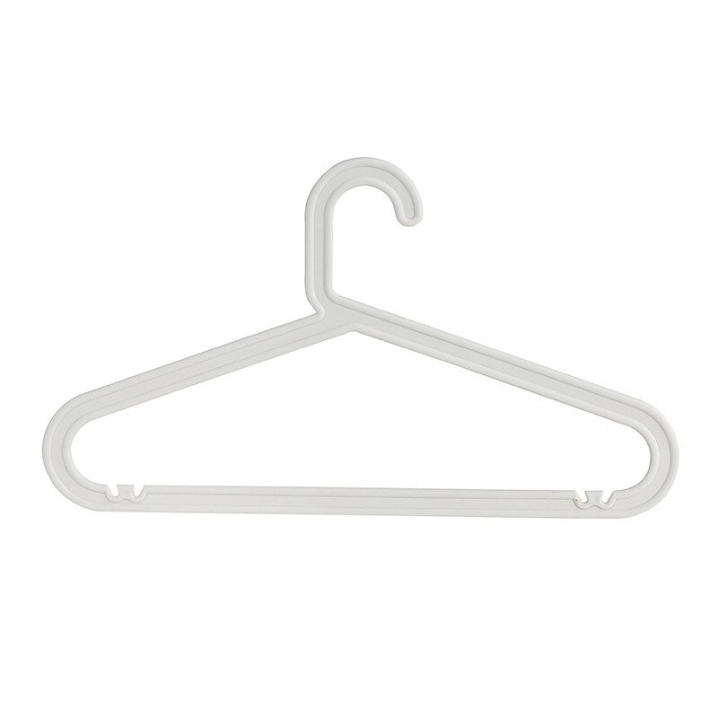 Cintre en plastique blanc pour adulte, 10 pièces, sans rayures, Support multifonctionnel antidérapant pour vêtements suspendus: Off-white