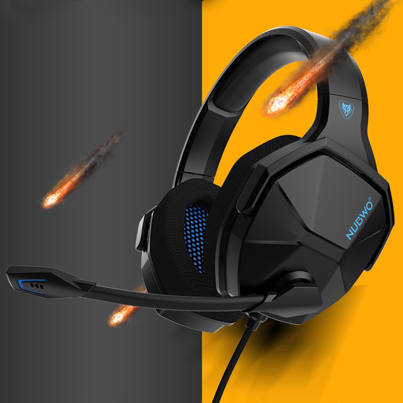 =NUBWO N13/N16 PC Gamer Headset Over-ear Gaming Headphones for PS4 Xbox-one 3D Surround Earphone with Mic Noise Cancelling