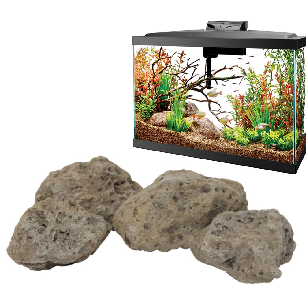 4 Uds. Piedra pómez Natural Pequeña Piedra pómez flotante para acuario paisajismo