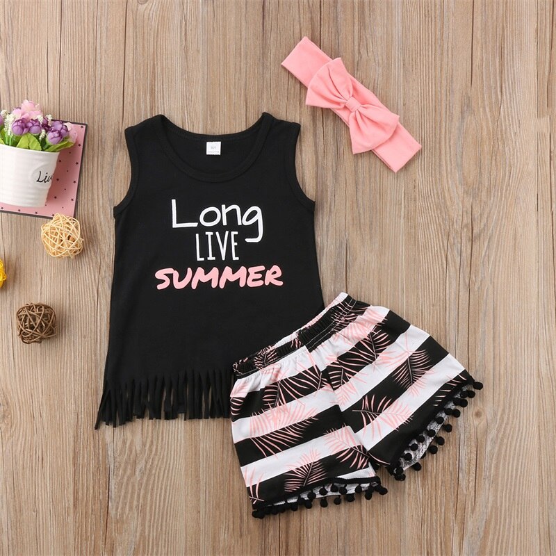 Criança listrado crianças da menina do bebê colete biquínis conjunto praia wear + pantalones de playa diademas 3 peças conjunto roupa
