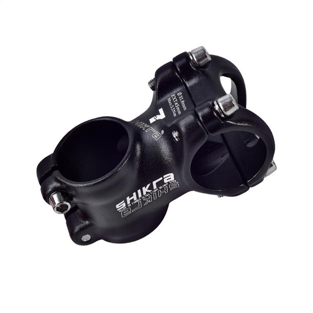 Bike Stem MTB 31.8*45/55/65/70/80/90/100/110mm Short Stem Bicycle part Bike Stem Ultralight Stem: 45MM 7 black white